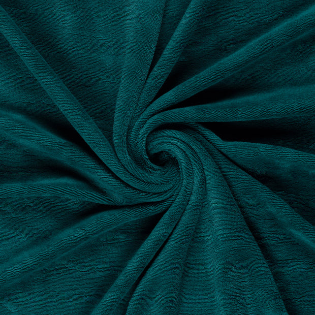 Bambus Fleece fabrik Petrol 