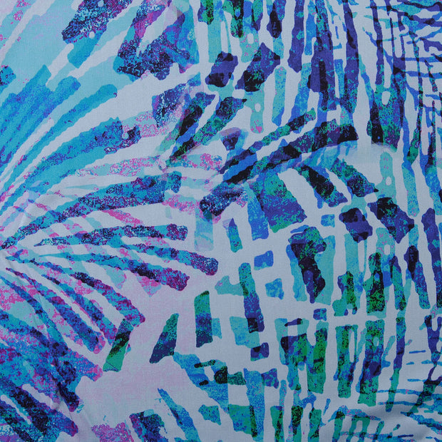 Viscosa Satén tela Abstracto Cobalto