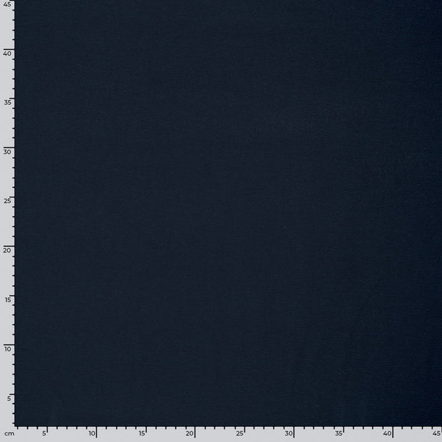 Terry Crêpe tissu Unicolore Bleu Marine
