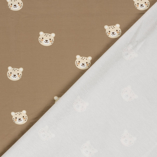 French Terry fabric Tigers printed 
