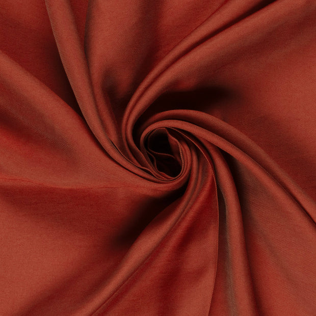 Viscose Nylon Twill fabric Unicolour Brique