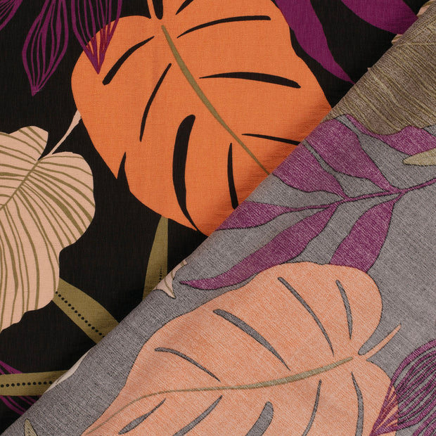 Viscose Nylon Ottoman stof Bloemen bedrukt 