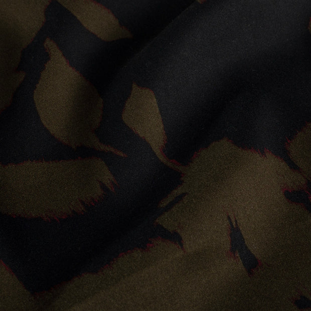 Viscose Satin fabric Abstract Taupe Grey