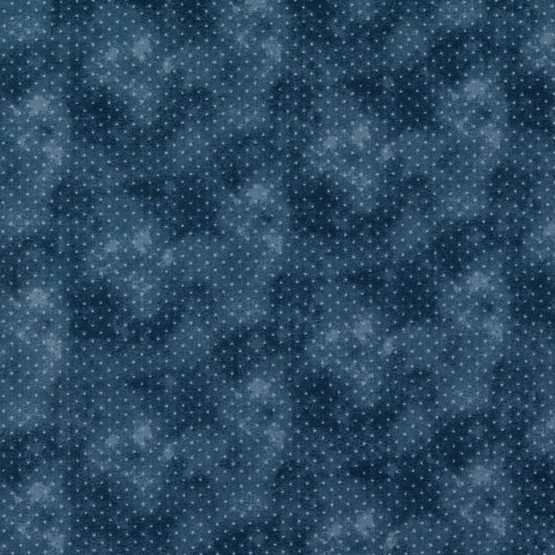 Cotton Poplin fabric Geometric pattern Petrol
