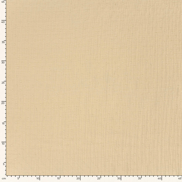 Musselin fabrik Punkte Wollweiß