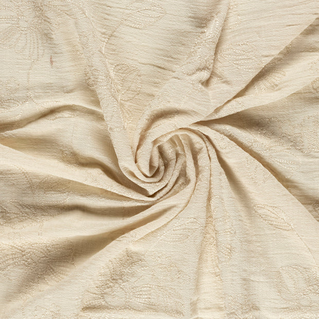  fabric Off White embroidered 