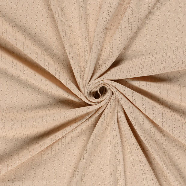 Pointelle tissu Beige 