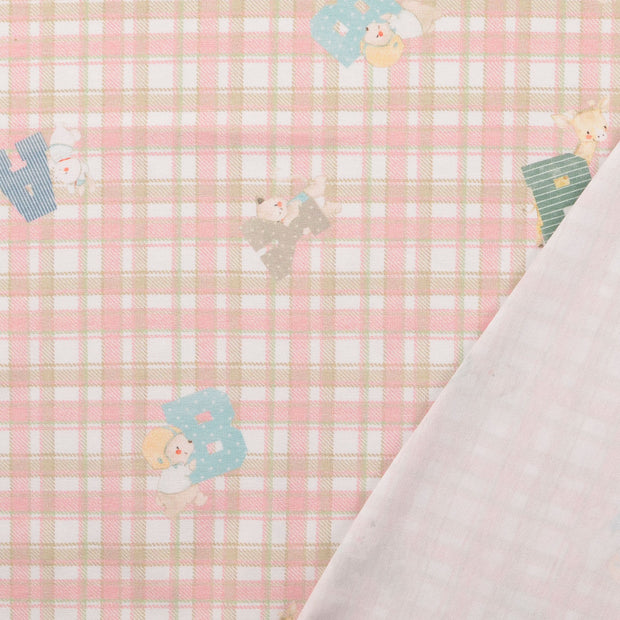 Jersey fabric Light Pink digital printed 