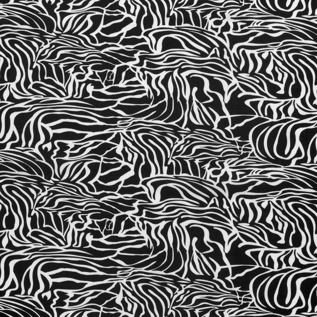 Woven Viscose Linen fabric Black matte 