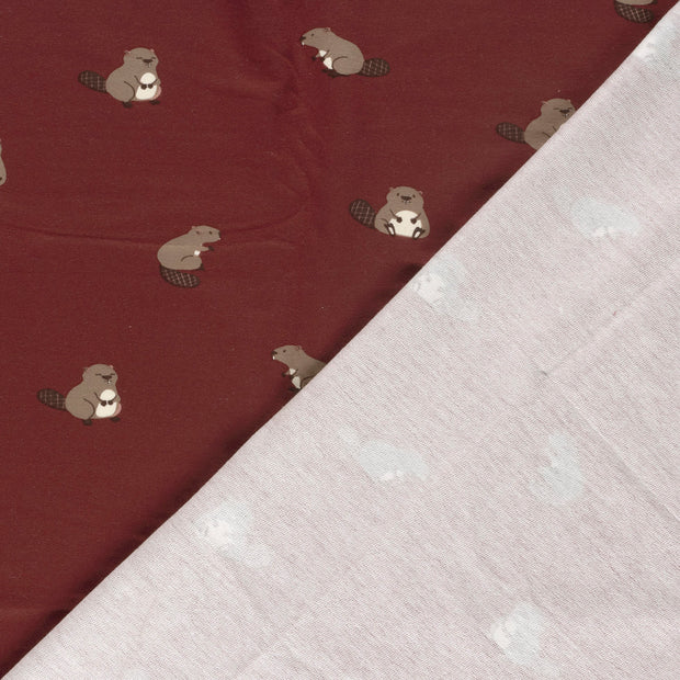French Terry fabric brushed and digital printed 