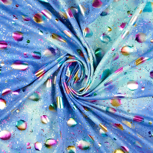 Jersey fabric foiled 