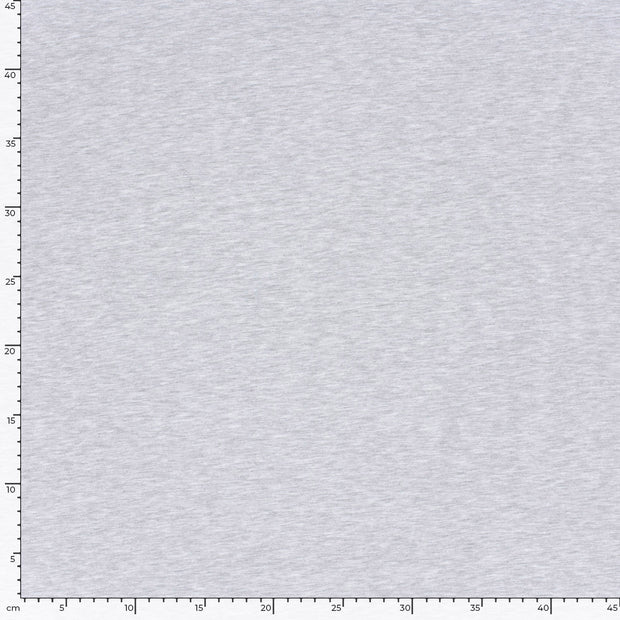 French Terry fabric Melange Light Grey