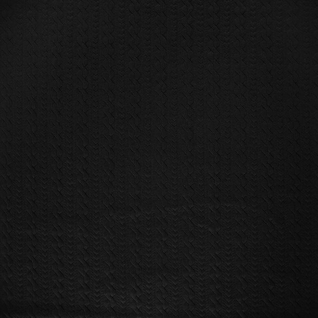 Heavy Knit stof Zwart mat 