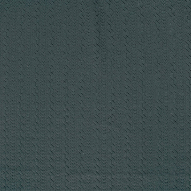 Heavy Knit fabrik Stahlblau matt 