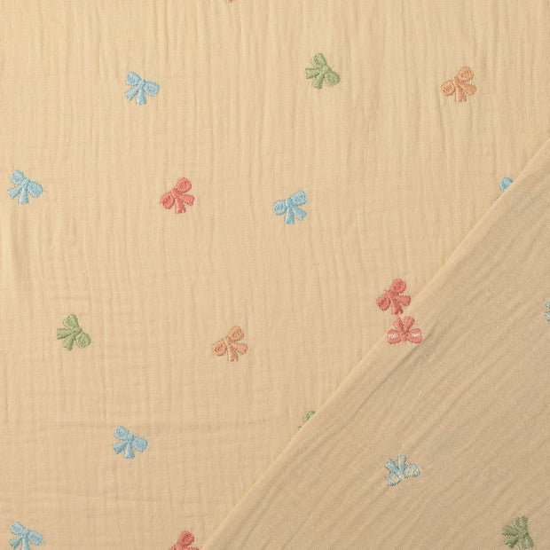 Musselin fabrik Beige stickerei 