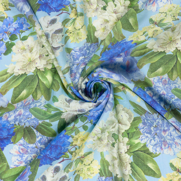  fabric Baby Blue digital printed 
