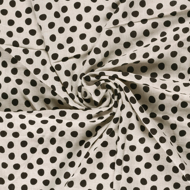  fabric Black printed 