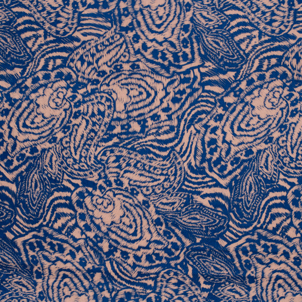 Satin Velvet fabrik Altrosa 