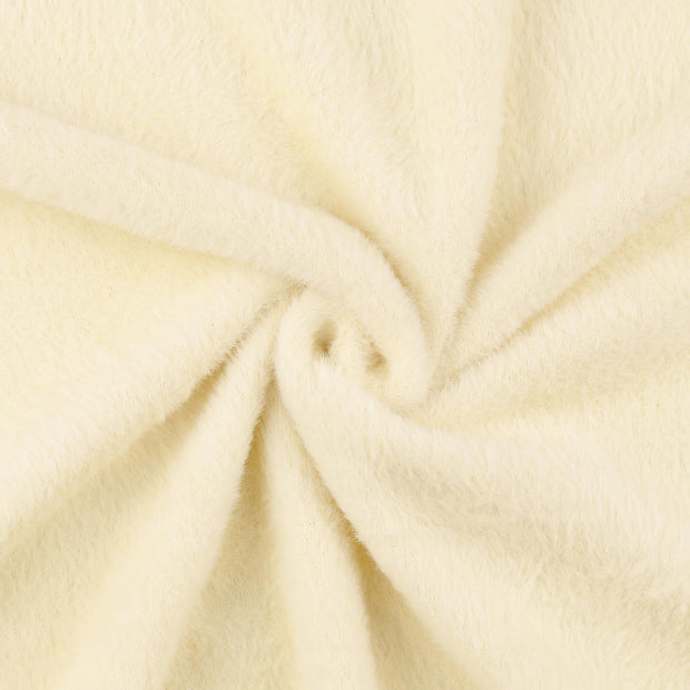Fake Fur fabric Off White 