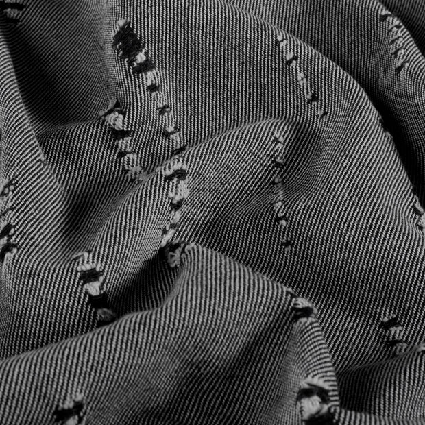 Denim stof Effen Zwart