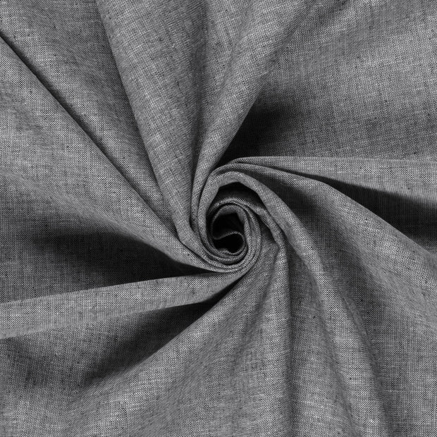 Chambré fabric Melange Black