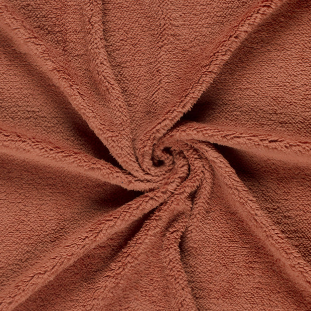 Sherpa Fleece fabric Redwood 