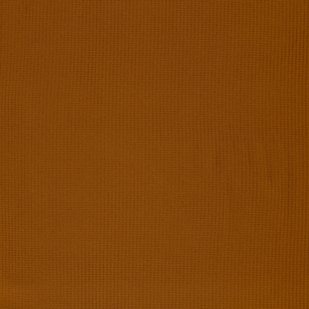 Gebreide Wafel stof Karamel mat 