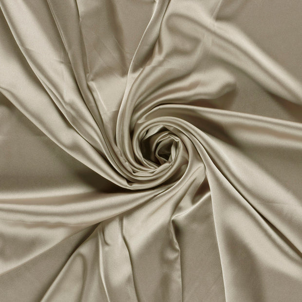 Satin fabric Taupe Grey 