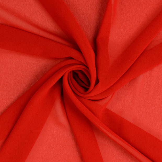 Chiffon fabrik Rot 