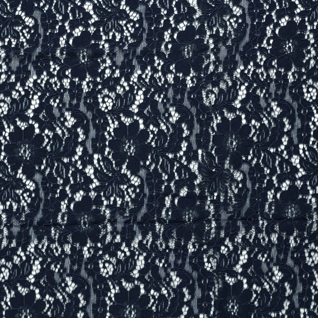 Lace fabric Navy matte 