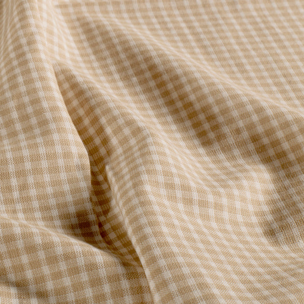 Baumwoll Webware fabrik Karo's Beige