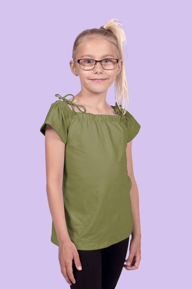 Viscose Jersey fabrik Uni Khaki-Grün