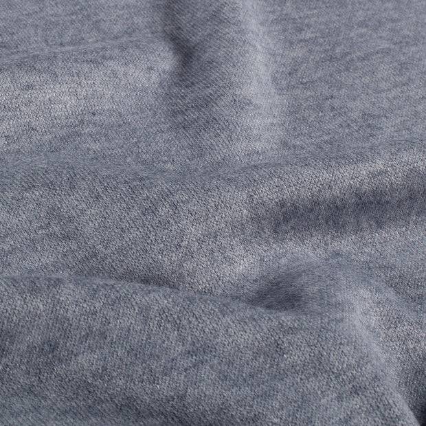 Heavy Knit fabric Melange Navy