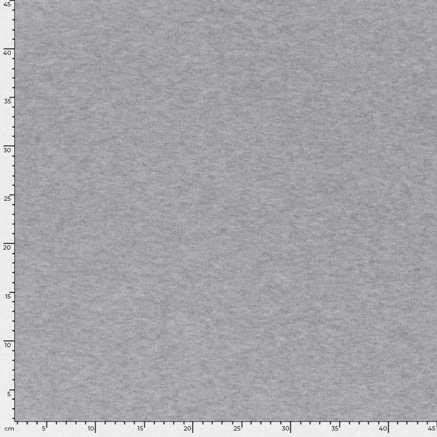 Heavy Knit stof Melange Licht grijs