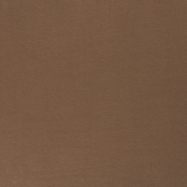 Katoen Jersey GOTS stof Taupe grijs mat 
