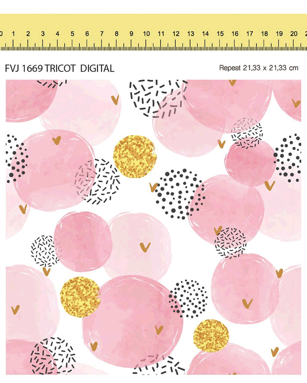 Cotton Jersey fabric Abstract 