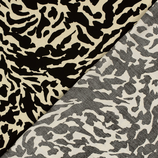 Bambú Poplin tela Abstracto estampado 