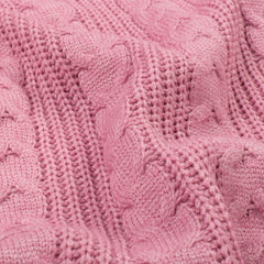 Heavy Knit yarn dyed Unicolour Light Pink