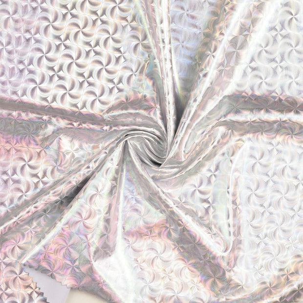 Polyester Jersey tela Plata metalizado 