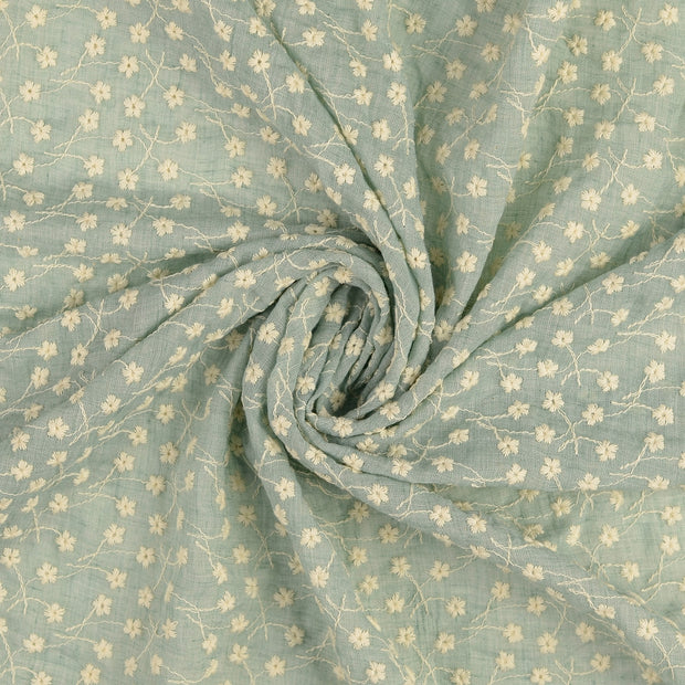 Dentelle tissu Menthe foncée 
