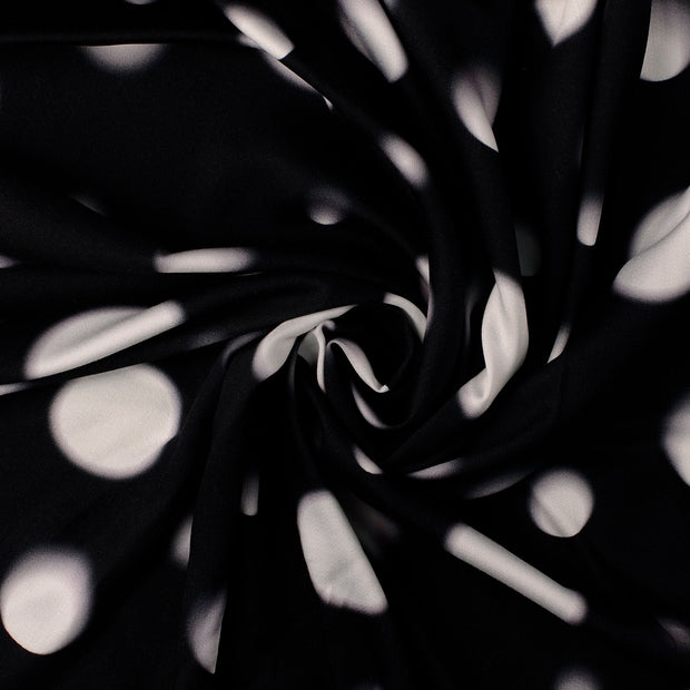 Viscose Satin fabrik Schwarz 