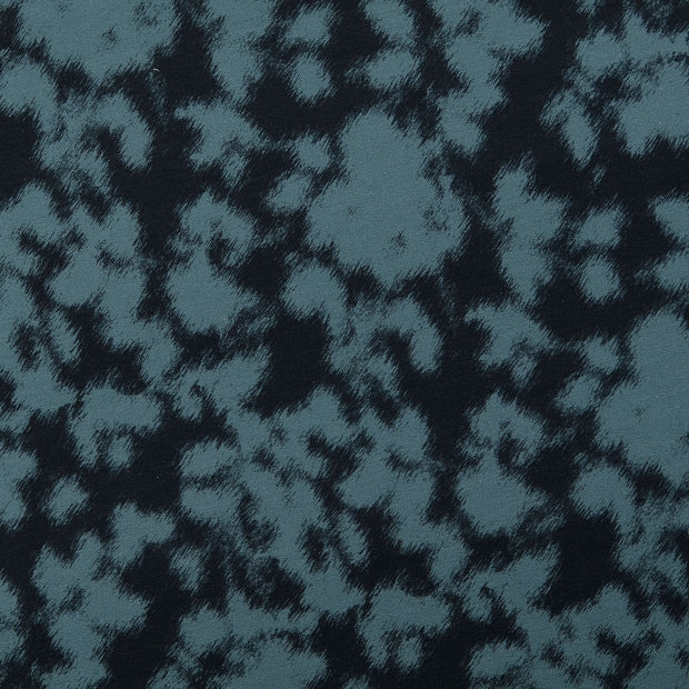 French Terry tissu camouflage Noir