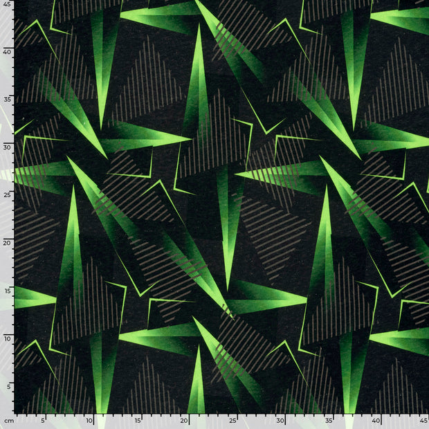 Jogging fabric Abstract Black