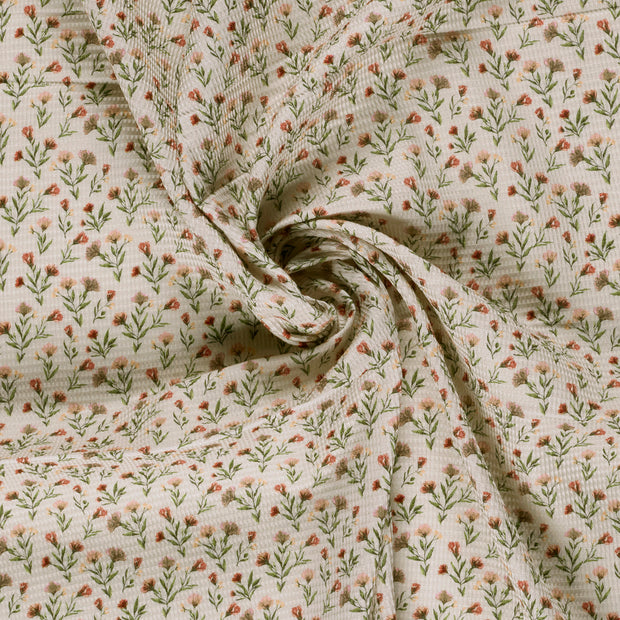 Wafel Piqué stof Beige 