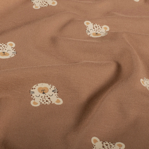 Jersey fabric Animals Camel