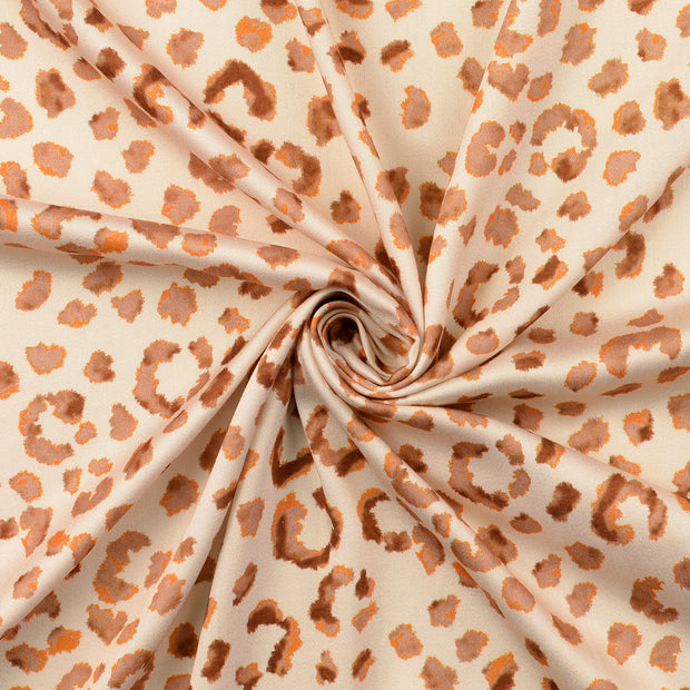 Viscose Satijn stof Beige 