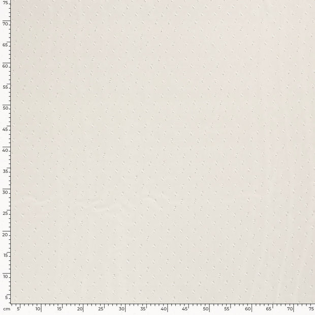 Chiffon fabric Unicolour Off White
