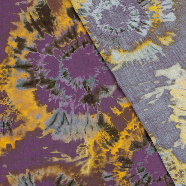 Borken Crepe fabric Abstract printed 