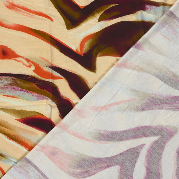 Viscose Vortex Jersey fabrik Zebras digital bedruckt 