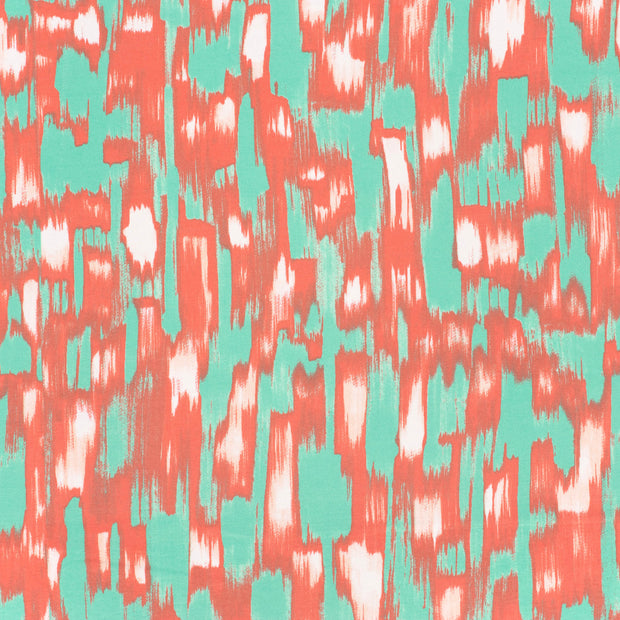 Viscose Vortex Jersey fabrik Coral matt 